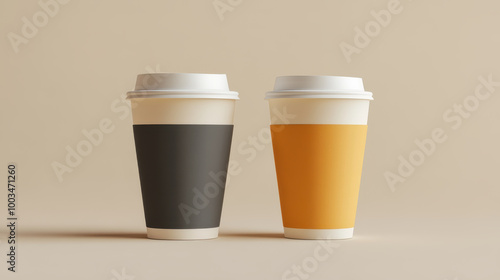 Set of cups for coffee or tea