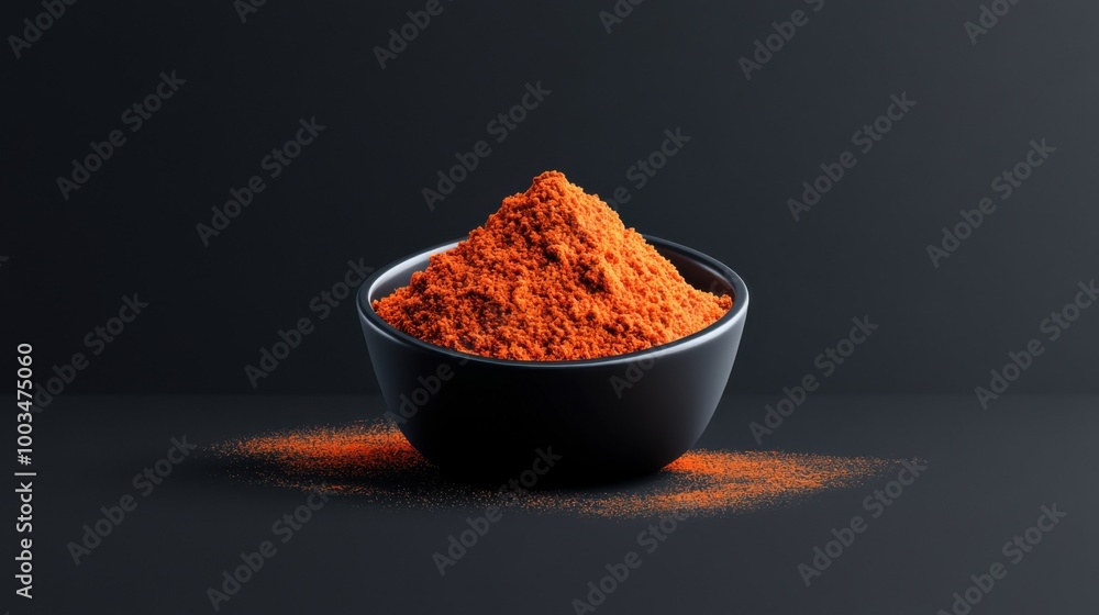 Koyram Curry Powder in Bowl on Clean Background Koyram Curry Powder in Bowl on Clean Background