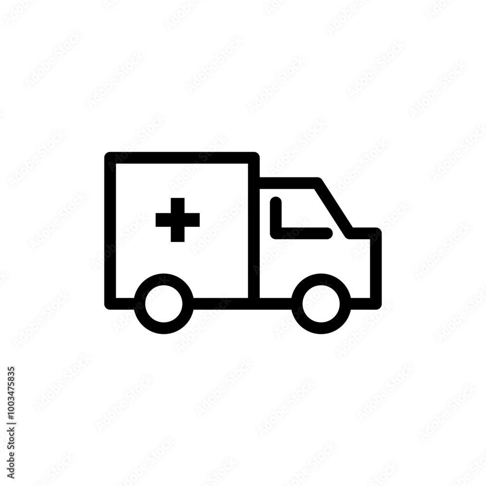 ambulance icon simple design illustration logo ambulance icon simple design illustration logo