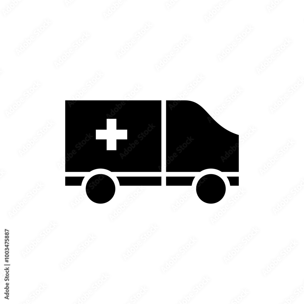 ambulance icon simple design illustration logo ambulance icon simple design illustration logo