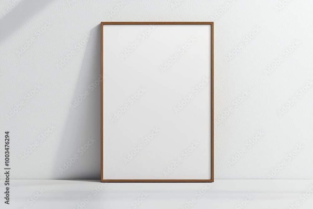 A3 Poster Mockup on White Background created with Generative AI A3 Poster Mockup on White Background created with Generative AI