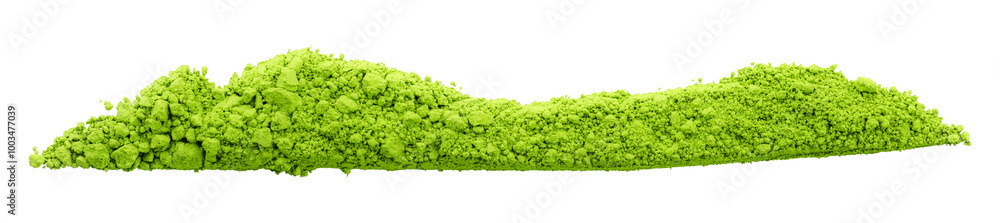 Green powder isolated on transparent background. Green powder isolated on transparent background.