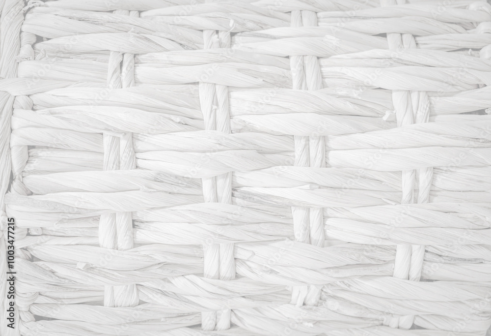 Light white basket weave of sustainable material woven to make a textured background pattern Light white basket weave of sustainable material woven to make a textured background pattern