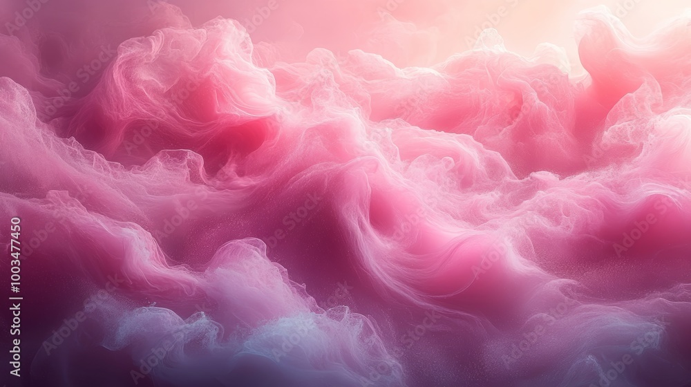 Dreamy pink and white abstract clouds, ethereal Dreamy pink and white abstract clouds, ethereal