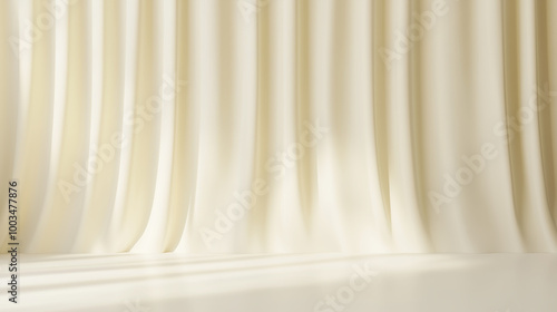A soft and elegant background featuring flowing white curtains. 