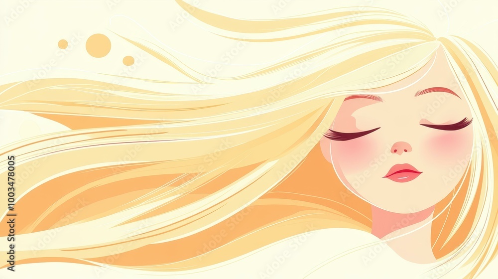 A stunning vector illustration featuring a woman with long hair, ideal for projects needing an elegant touch. A stunning vector illustration featuring a woman with long hair, ideal for projects needing an elegant touch.