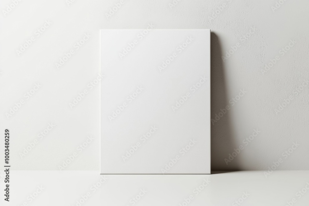A3 Poster Mockup on White Background created with Generative AI A3 Poster Mockup on White Background created with Generative AI
