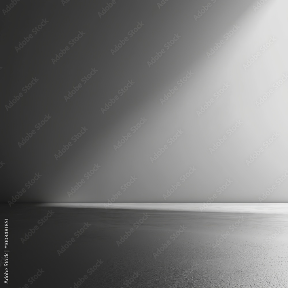 Empty room with light Empty room with light