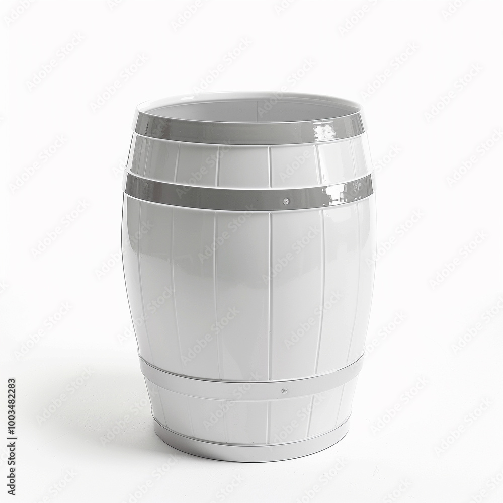 slim white barrel frontview slim white barrel frontview