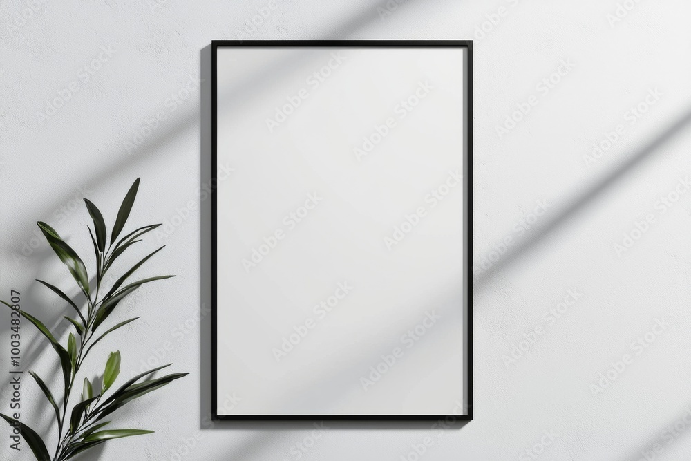 A3 Poster Mockup on White Background created with Generative AI A3 Poster Mockup on White Background created with Generative AI