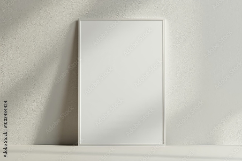 A3 Poster Mockup on White Background created with Generative AI A3 Poster Mockup on White Background created with Generative AI