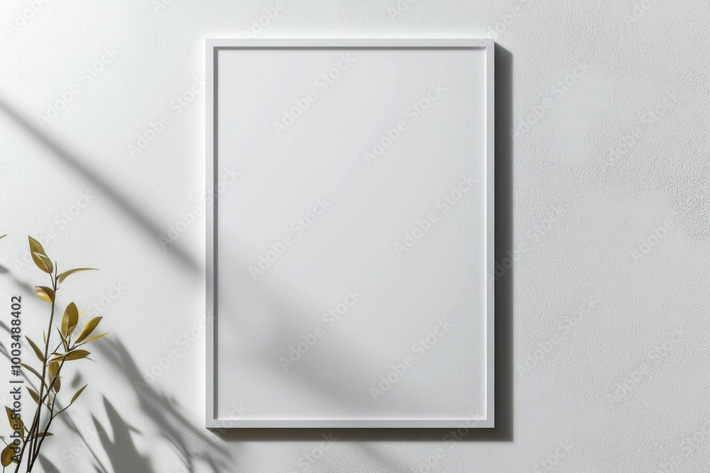 A3 Poster Mockup on White Background created with Generative AI A3 Poster Mockup on White Background created with Generative AI