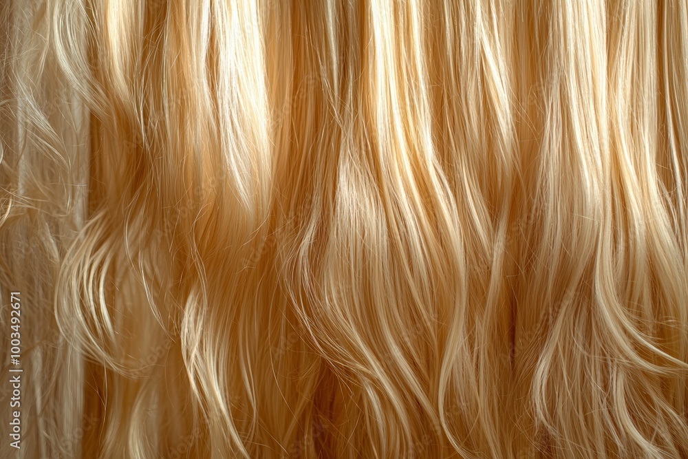 Naklejka premium Close-up of blonde hair