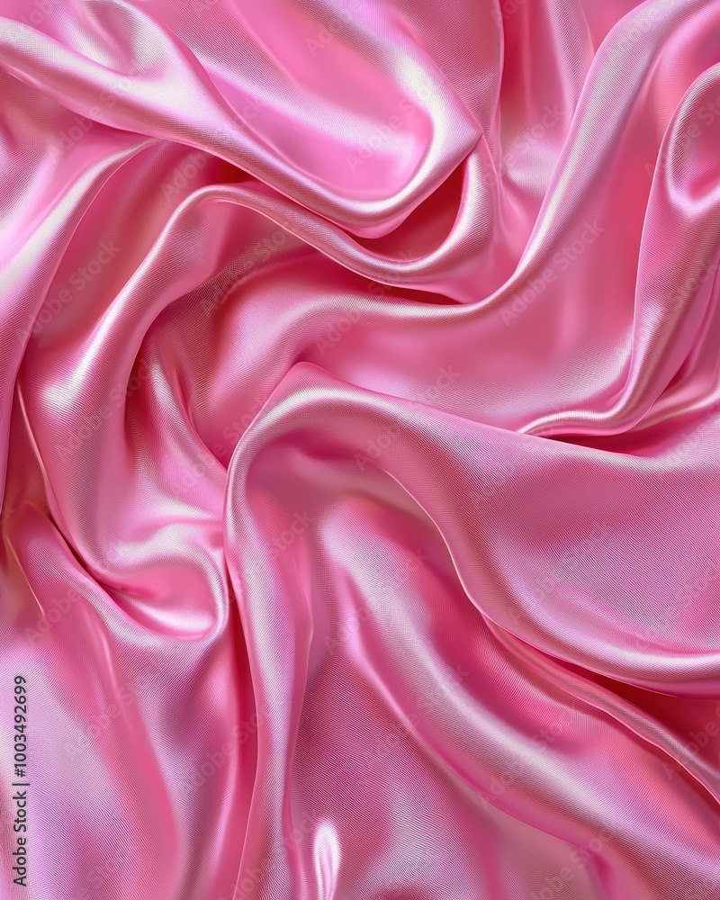 Fototapeta premium Soft pink satin fabric