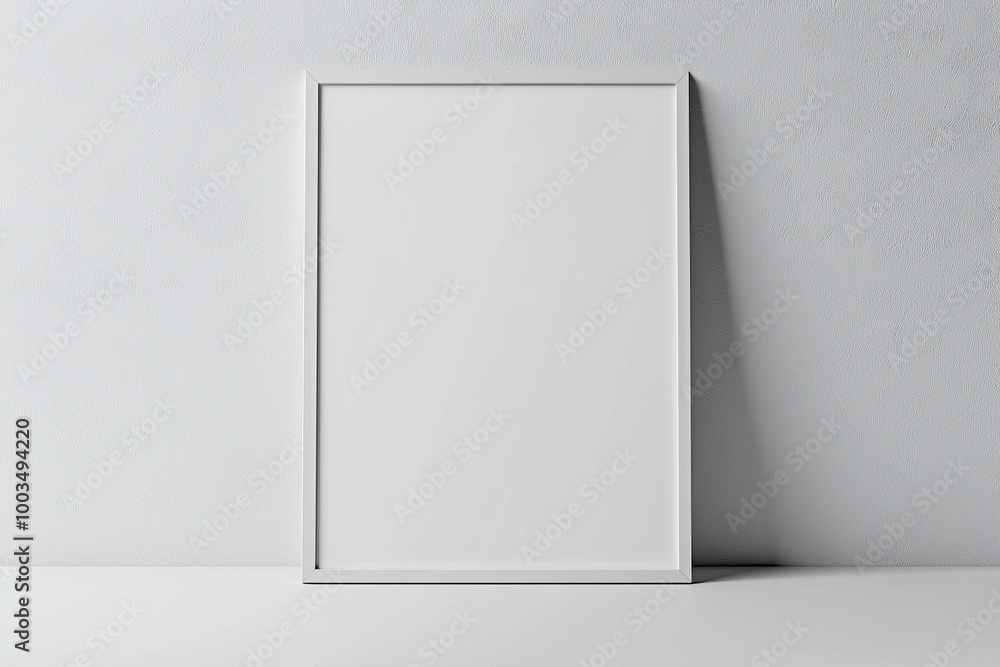 A3 Poster Mockup on White Background created with Generative AI A3 Poster Mockup on White Background created with Generative AI