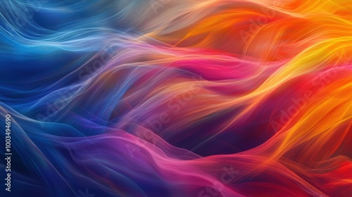 Abstract colorful waves