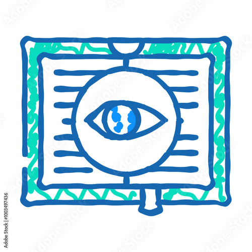 mystery literature doodle icon sketch vector. mystery literature sign. isolated symbol illustration