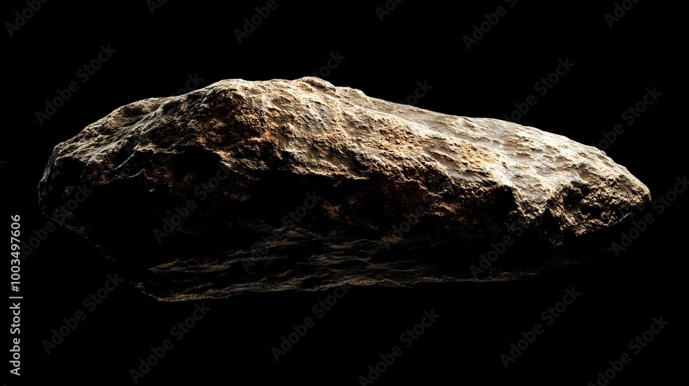 Large asteroid in empty space Large asteroid in empty space