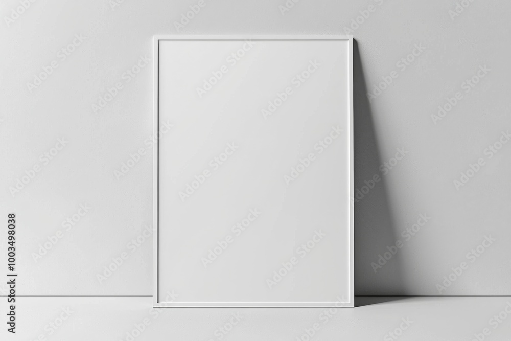 A3 Poster Mockup on White Background created with Generative AI A3 Poster Mockup on White Background created with Generative AI
