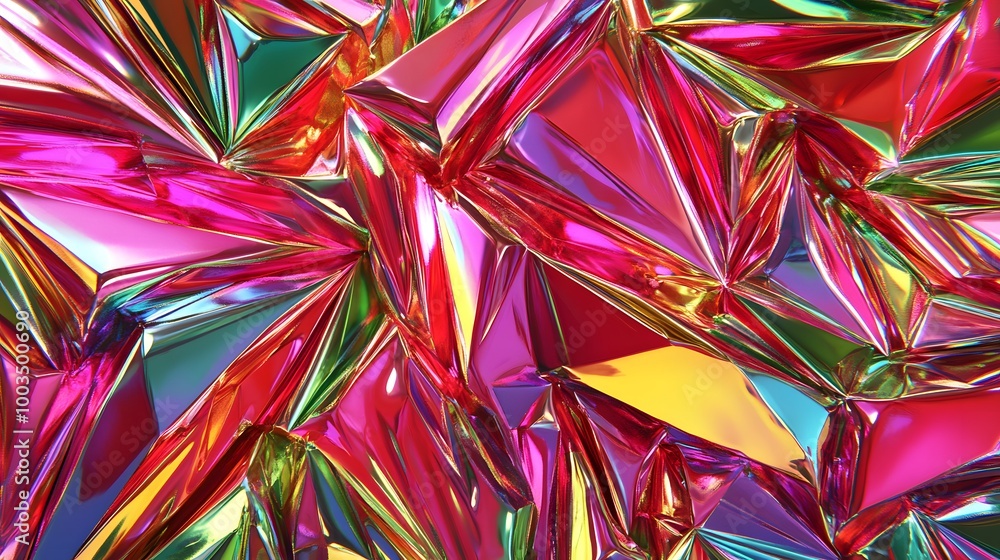 Abstract Holographic Background Pink Green Gold Iridescent Texture Abstract Holographic Background Pink Green Gold Iridescent Texture