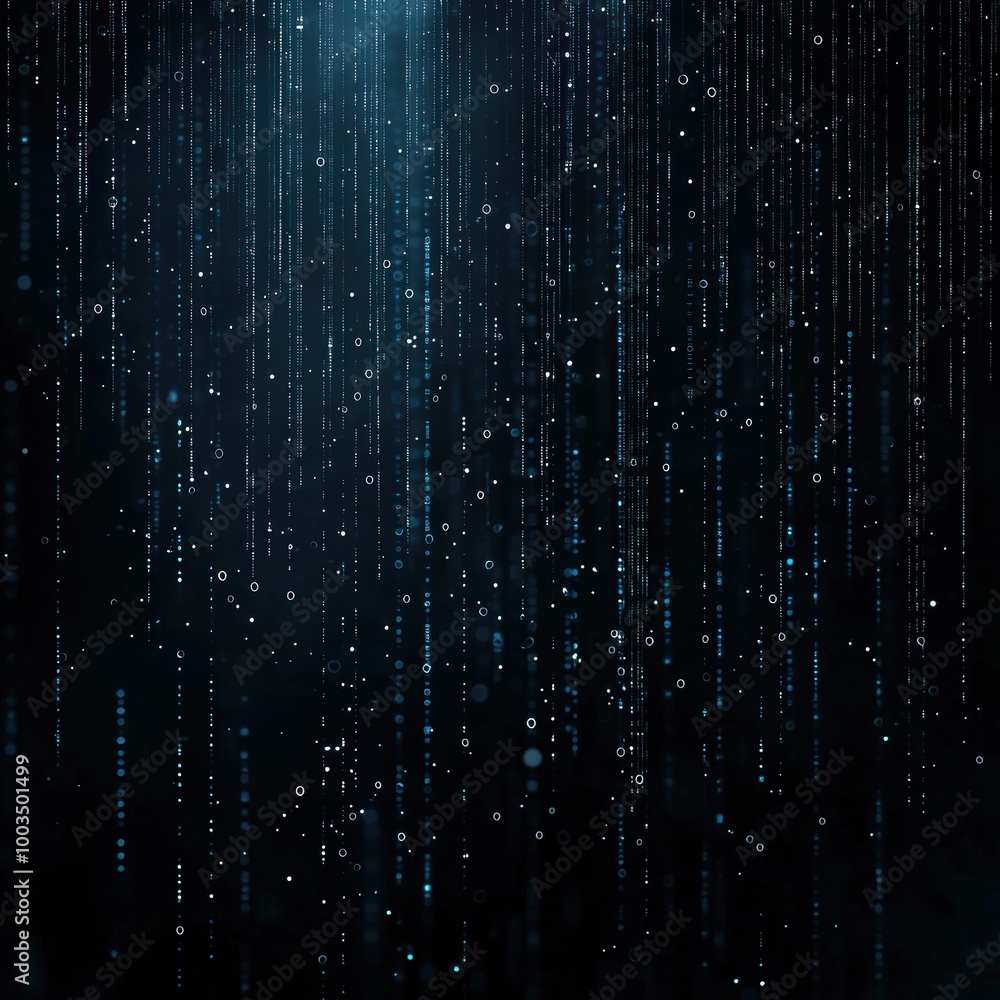 Abstract digital rain Abstract digital rain