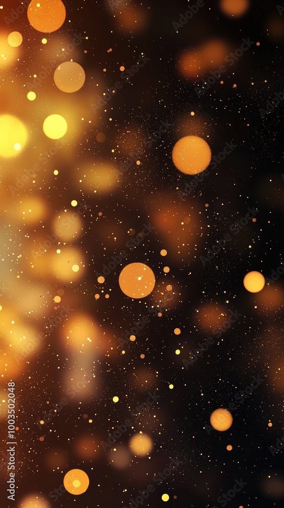 Warm golden bokeh lights Warm golden bokeh lights