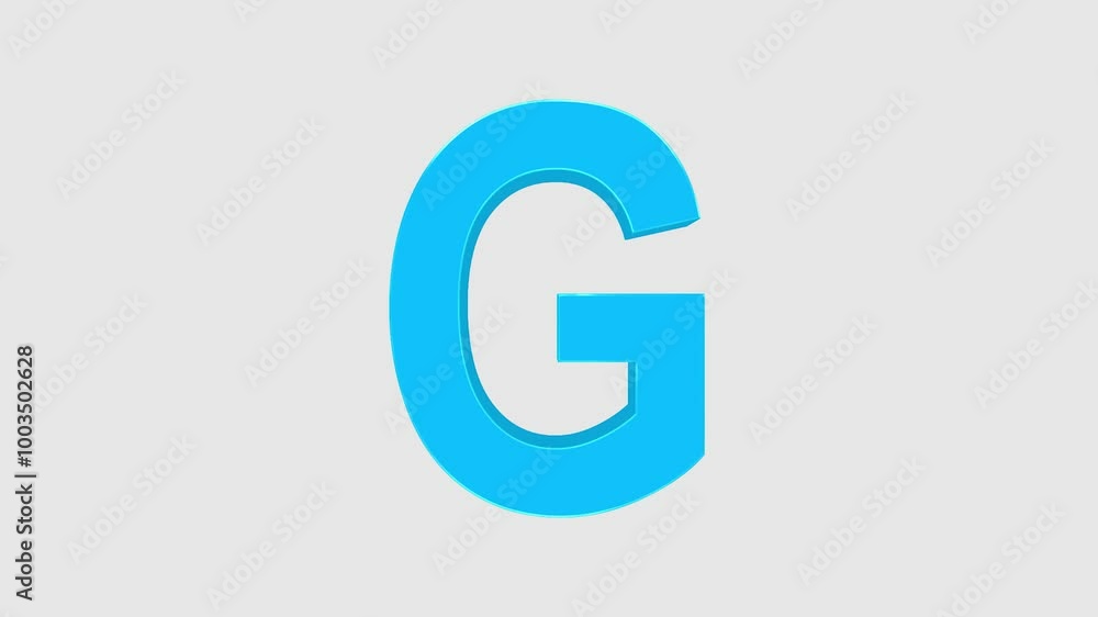 Alphabet letters G, G logo animation, 3D alphabet animation, and 4k G letter alphabet. Alphabet letters G, G logo animation, 3D alphabet animation, and 4k G letter alphabet.