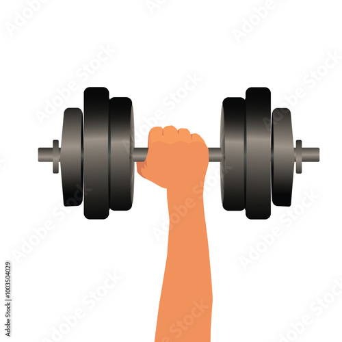 men hand lifting dumbell weights. Powerfull doing workout in gym. Man lifting dumbells, strong athletic fit man doing exercises with dumbbells. Weightlifting workout. Fitness workout.