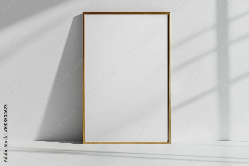 A3 Poster Mockup on White Background created with Generative AI A3 Poster Mockup on White Background created with Generative AI