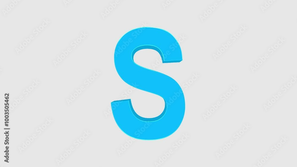 Alphabet letters S, S logo animation, 3D alphabet animation, and 4k S letter alphabet. Alphabet letters S, S logo animation, 3D alphabet animation, and 4k S letter alphabet.