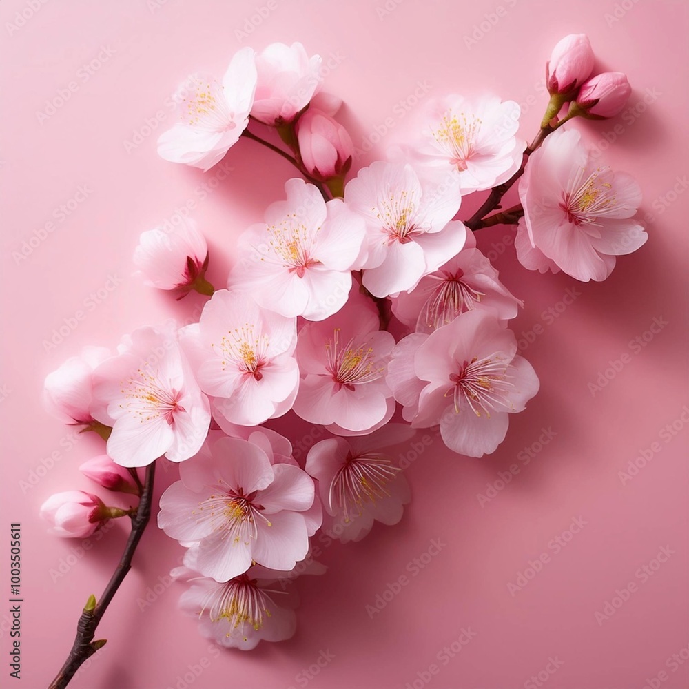 桜とピンクの背景 桜とピンクの背景