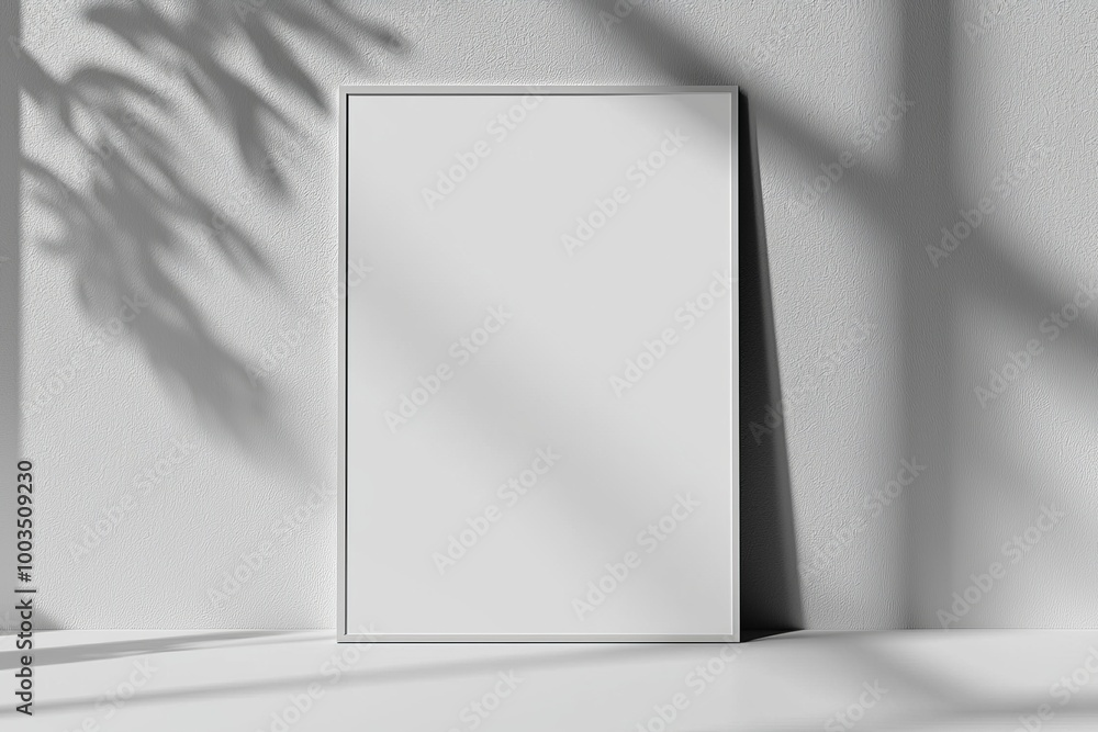 A3 Poster Mockup on White Background created with Generative AI A3 Poster Mockup on White Background created with Generative AI