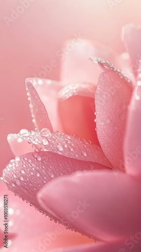 Close-up of pink rose petals with