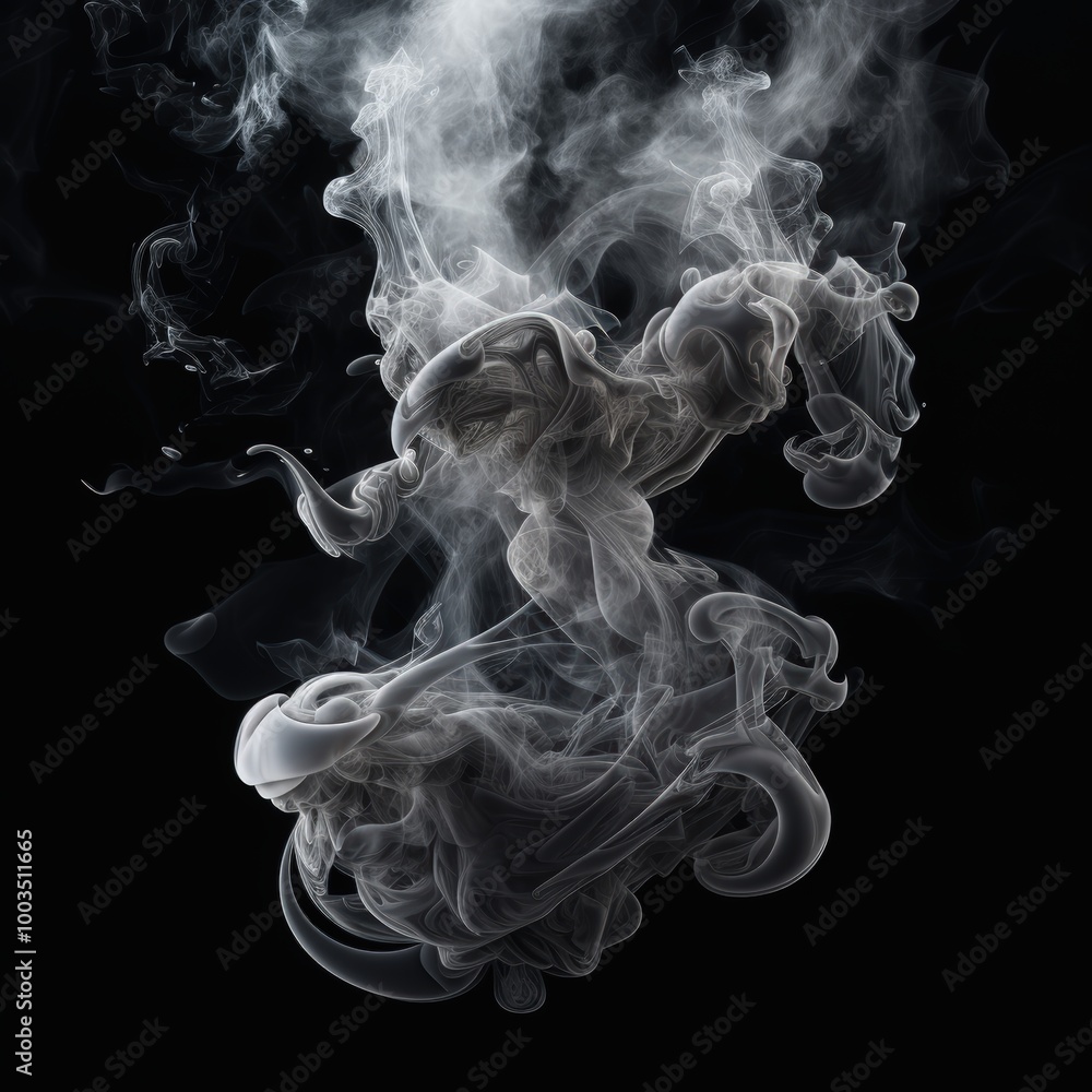 Fototapeta premium Abstract smoke shapes