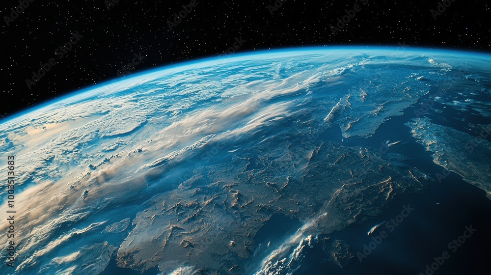 Obraz premium Earth from space, a view