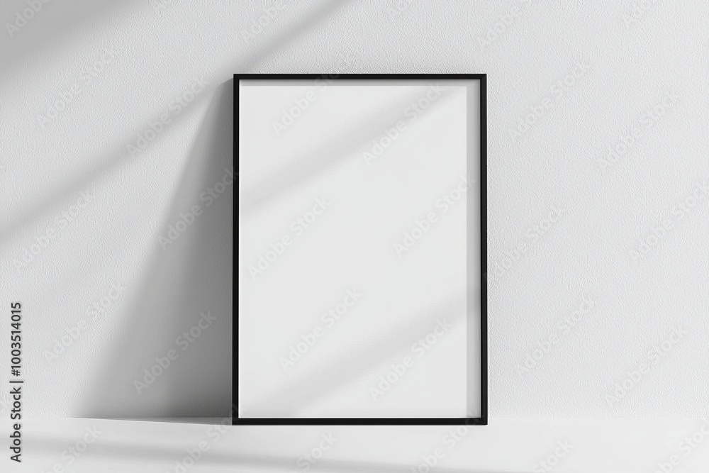 A3 Poster Mockup on White Background created with Generative AI A3 Poster Mockup on White Background created with Generative AI