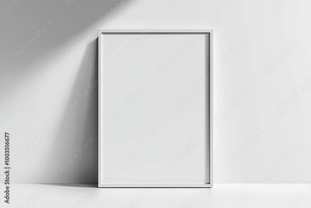 A3 Poster Mockup on White Background created with Generative AI A3 Poster Mockup on White Background created with Generative AI