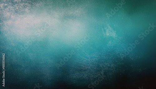 Abstract Teal and White Background with Grunge Texture photo