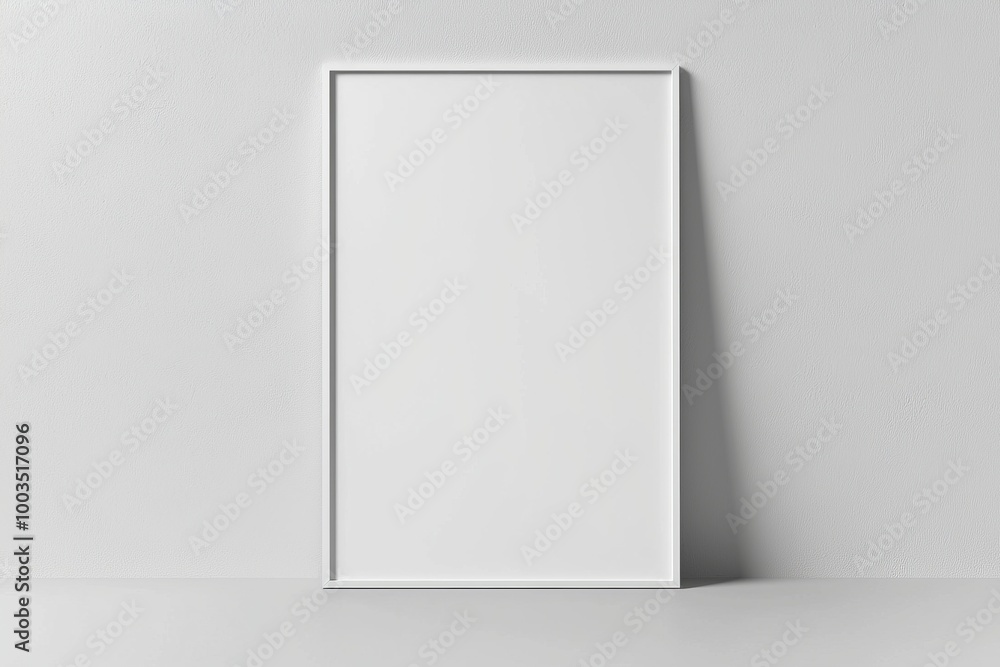 A3 Poster Mockup on White Background created with Generative AI A3 Poster Mockup on White Background created with Generative AI