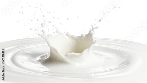 milk splash isolated on transparent background