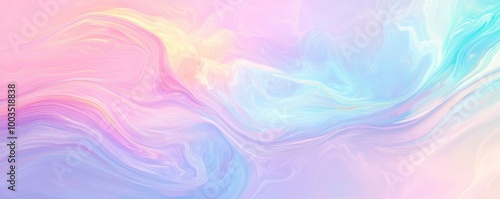 Abstract pastel swirl with gradient colors