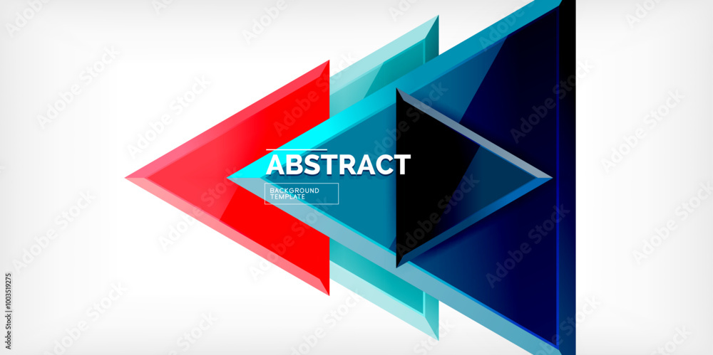 Abstract background - glossy triangles. Vector Illustration For Wallpaper, Banner, Background, Card, Book Illustration, landing page Abstract background - glossy triangles. Vector Illustration For Wallpaper, Banner, Background, Card, Book Illustration, landing page