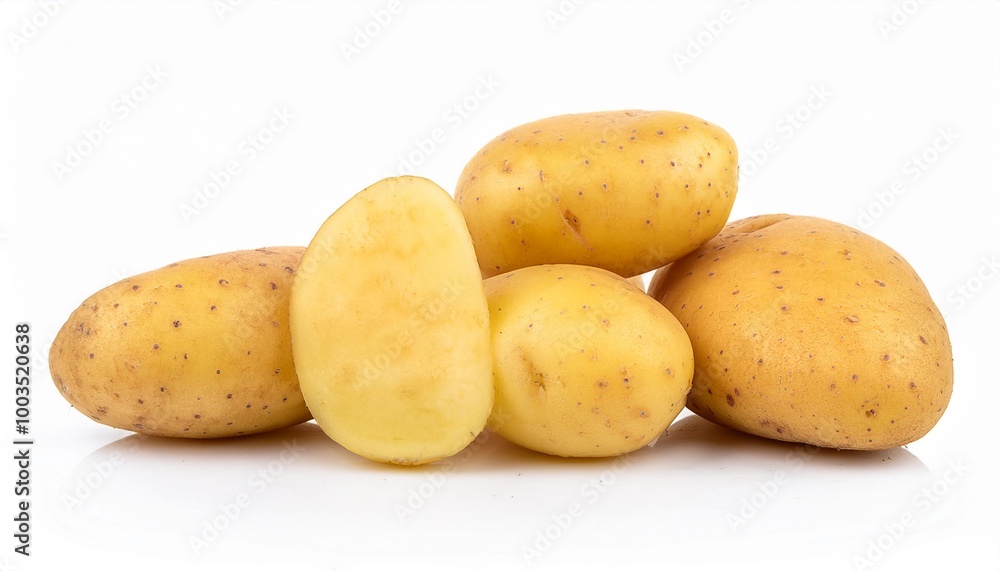 Potato on white background. Potato Isolated. Potato on white background. Potato Isolated.
