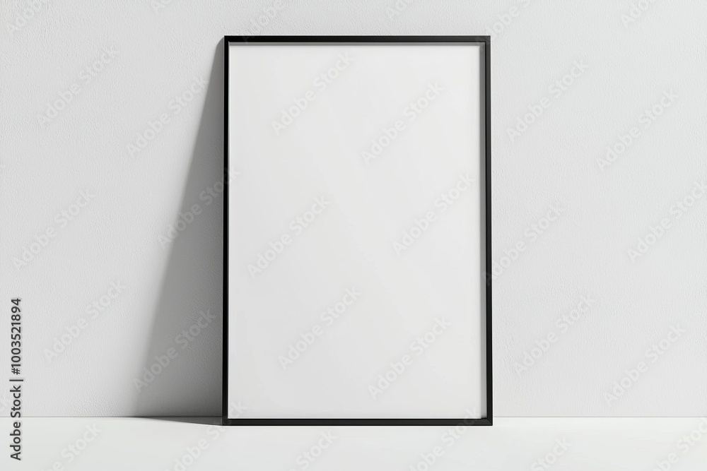 A3 Poster Mockup on White Background created with Generative AI A3 Poster Mockup on White Background created with Generative AI