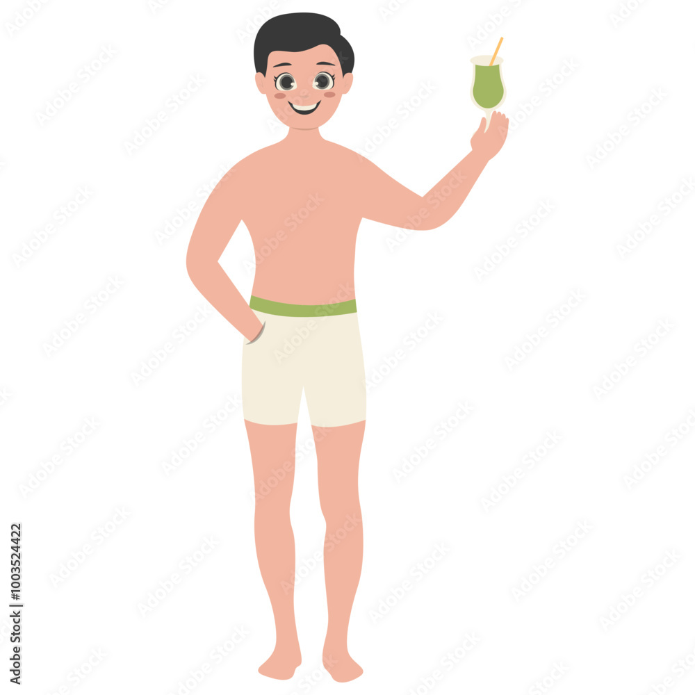 Illustration of Fun Human Activities on the Beach. Flat Vector Character Design Illustration of Fun Human Activities on the Beach. Flat Vector Character Design
