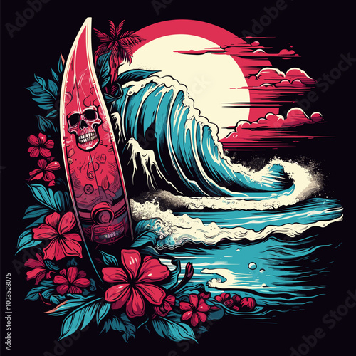 Moonlit Skull Surf