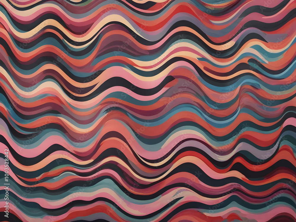 seamless pattern with waves,Ai generated seamless pattern with waves,Ai generated