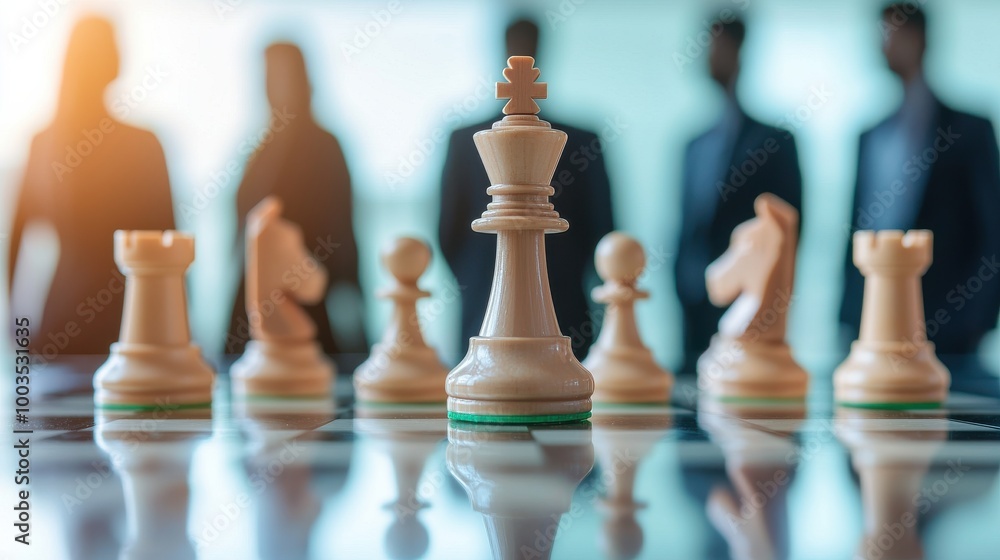 A chessboard with pieces in focus, symbolizing strategic decision-making in business. A chessboard with pieces in focus, symbolizing strategic decision-making in business.