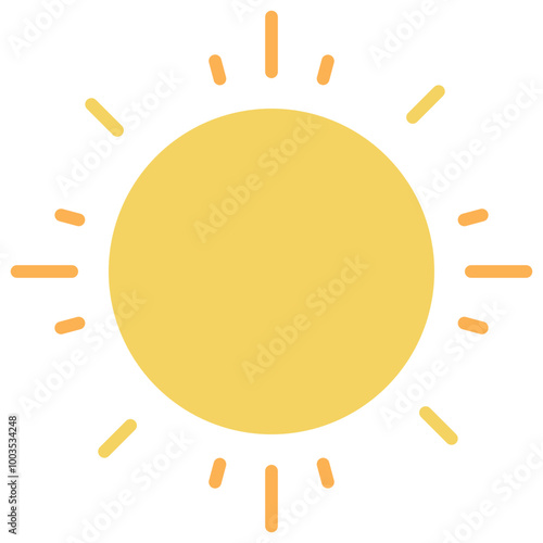 Sun Icon Flat Icon