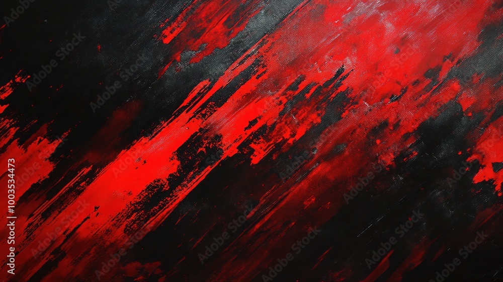 Abstract Red and Black Brush Strokes Background Abstract Red and Black Brush Strokes Background